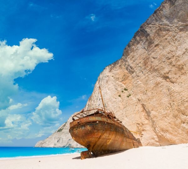 The famous Shipwreck beach Zakynthos